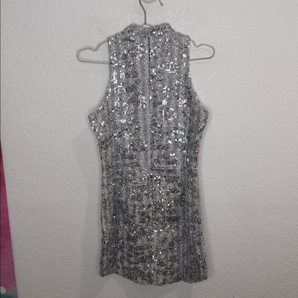 NWT Amanda Uprichard  Marshall Mini Dress in Stellar Medium Revolve - Picture 6 of 15